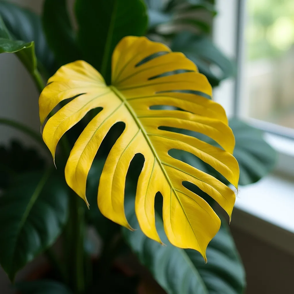 Common Causes of Yellowing Bottom Monstera Leaves image 1