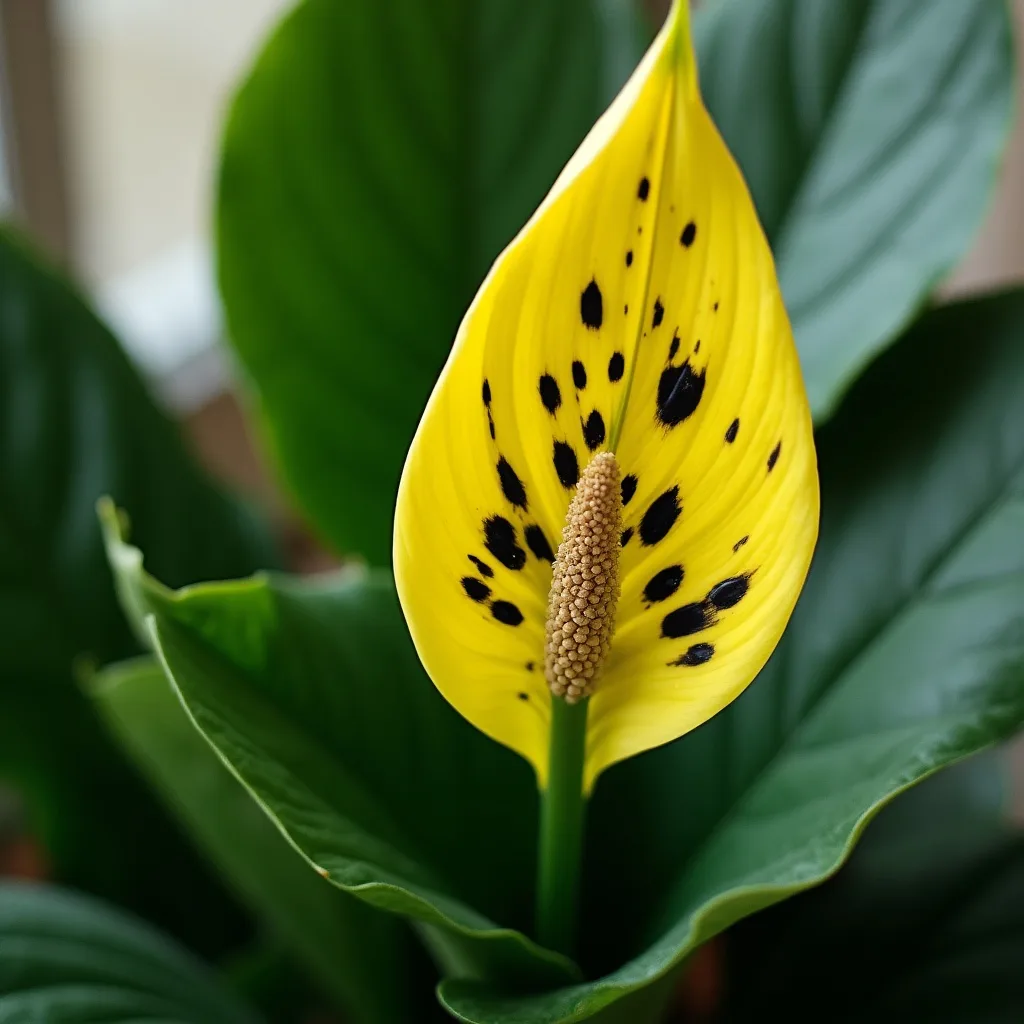 Causes of Peace Lily Leaves Turning Black and Yellow image 1