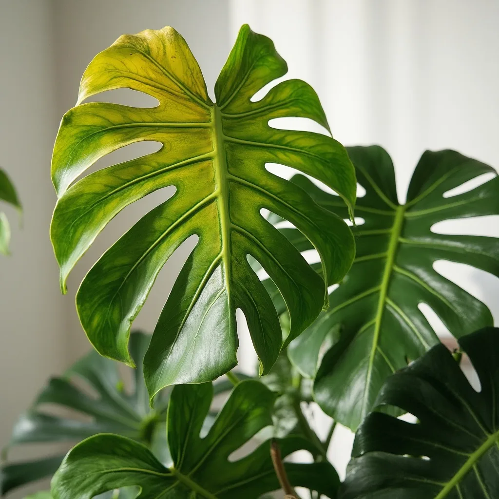 Common Causes of Yellow Leaves on Swiss Cheese Monstera image 1