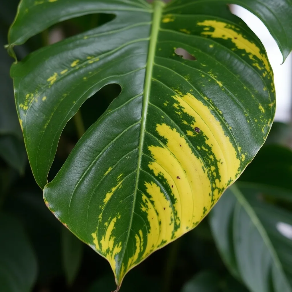 Image 2 des causes courantes du jaunissement des pointes de Monstera