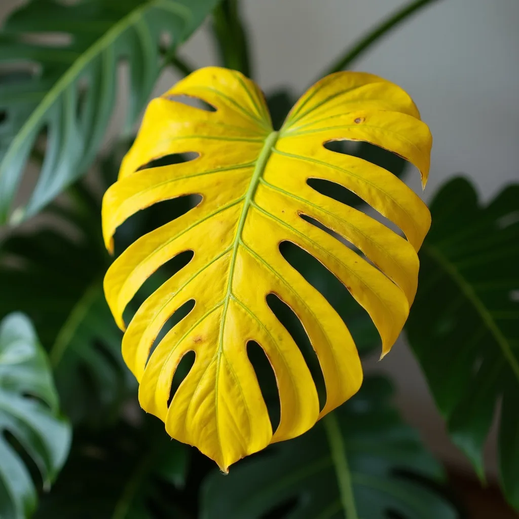 Common Causes of Yellowing Monstera Leaves image 2